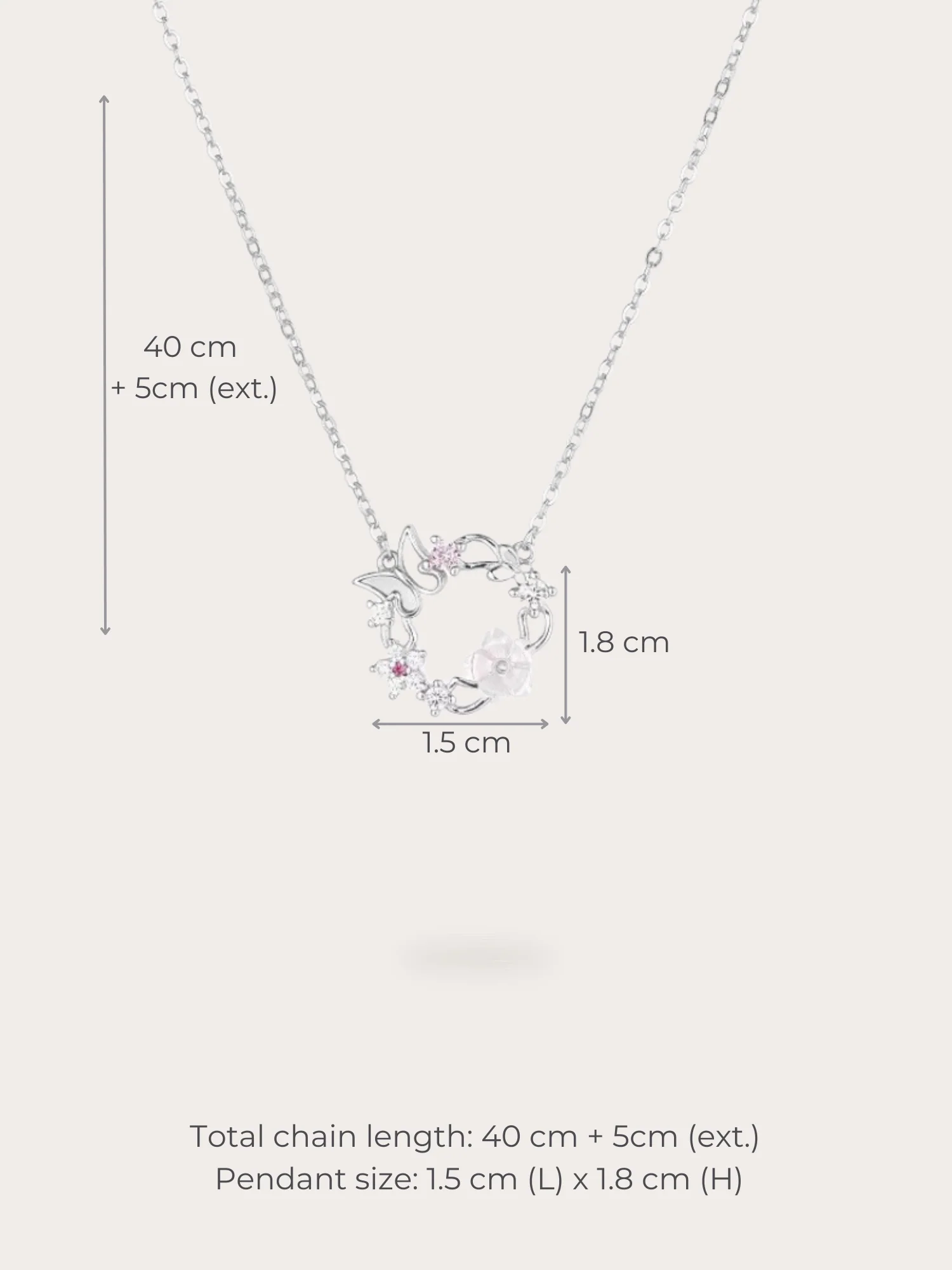 Julie Butterfly Garden Necklace - Image 3